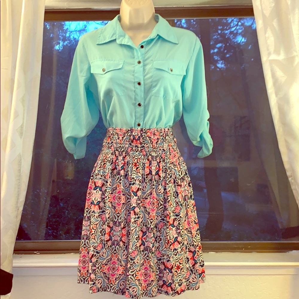 Cynthia Rowley Printed Skirt